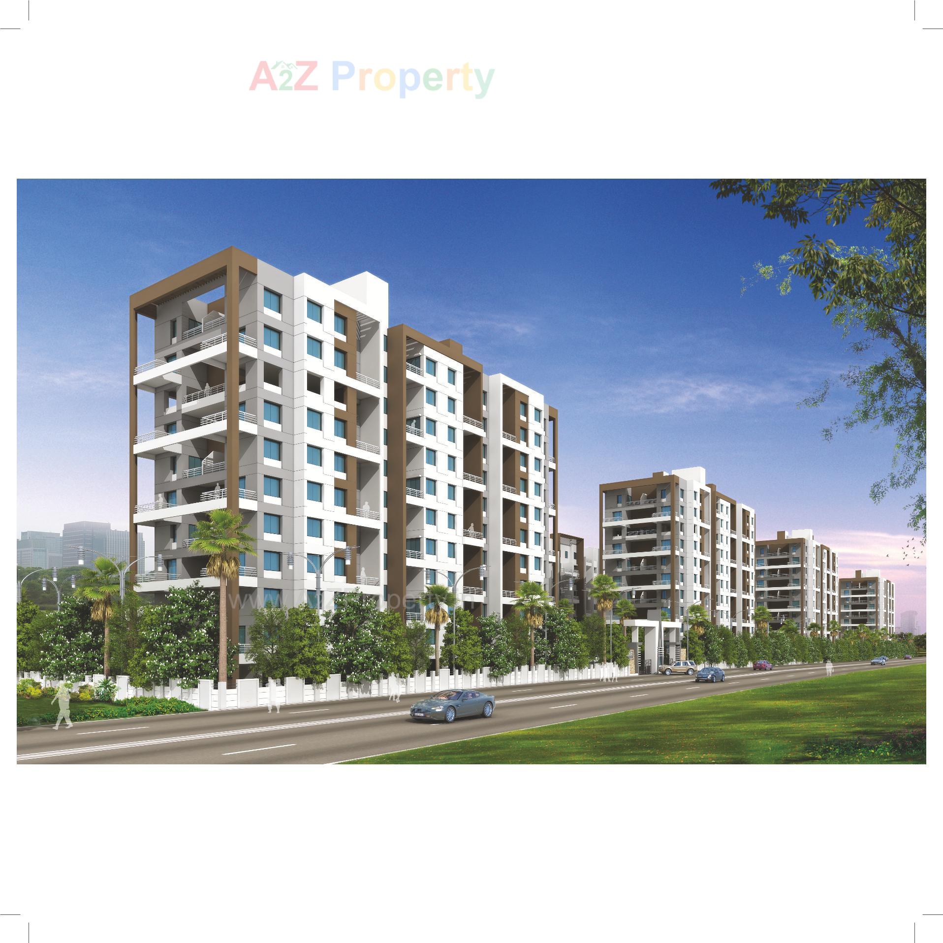3D Elevation of real estate project Aura County C,d located at Wagholi, Pune, Maharashtra