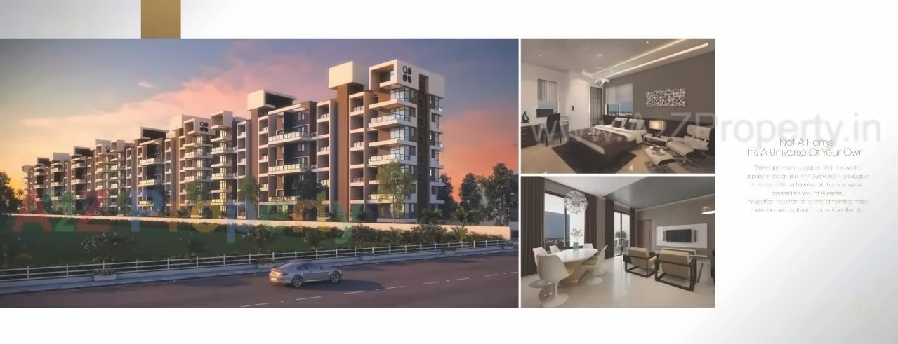 3D Elevation of real estate project Aureate located at Pimpale-saudagar, Pune, Maharashtra