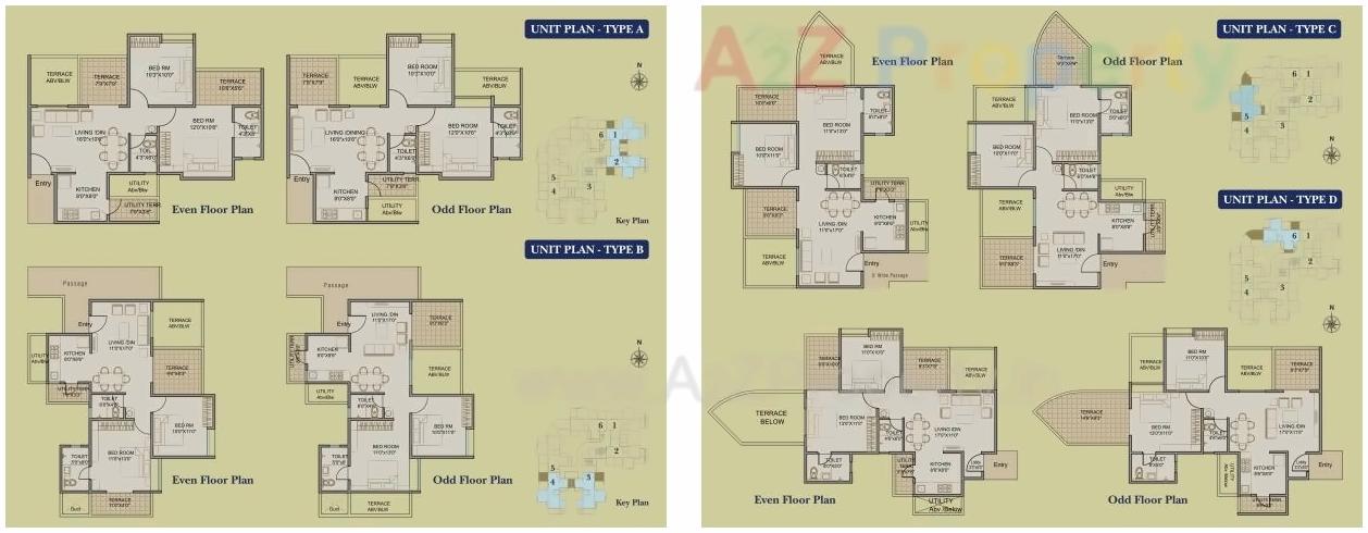 Layout of real estate project Austin Plaza located at Wakad, Pune, Maharashtra