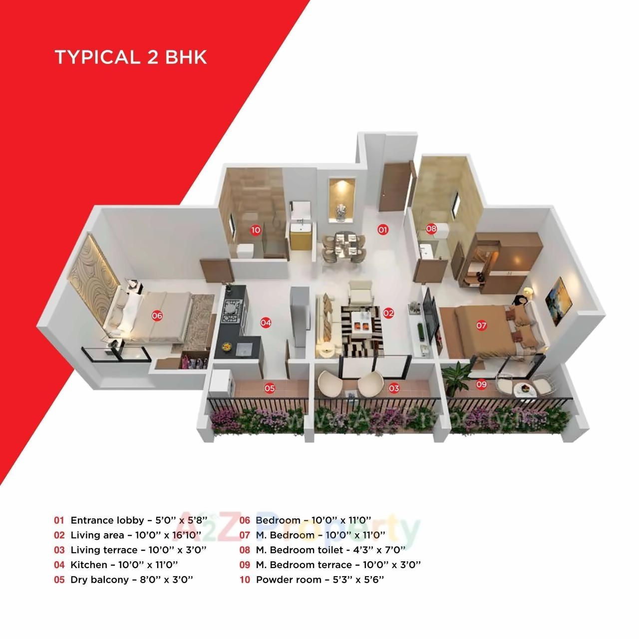 Layout of real estate project Avior Aatman located at Pune-m-corp, Pune, Maharashtra