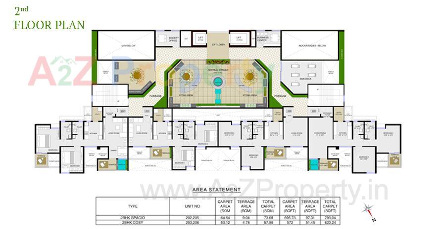 Second Floor of real estate project Axis Vertiga located at Mohammadwadi, Pune, Maharashtra