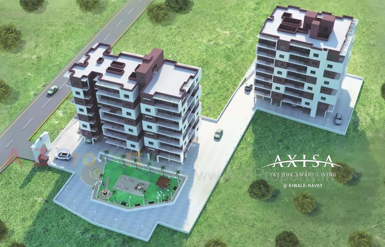 3D Elevation of real estate project Axisa located at Pimpri-chinchawad-m-corp, Pune, Maharashtra