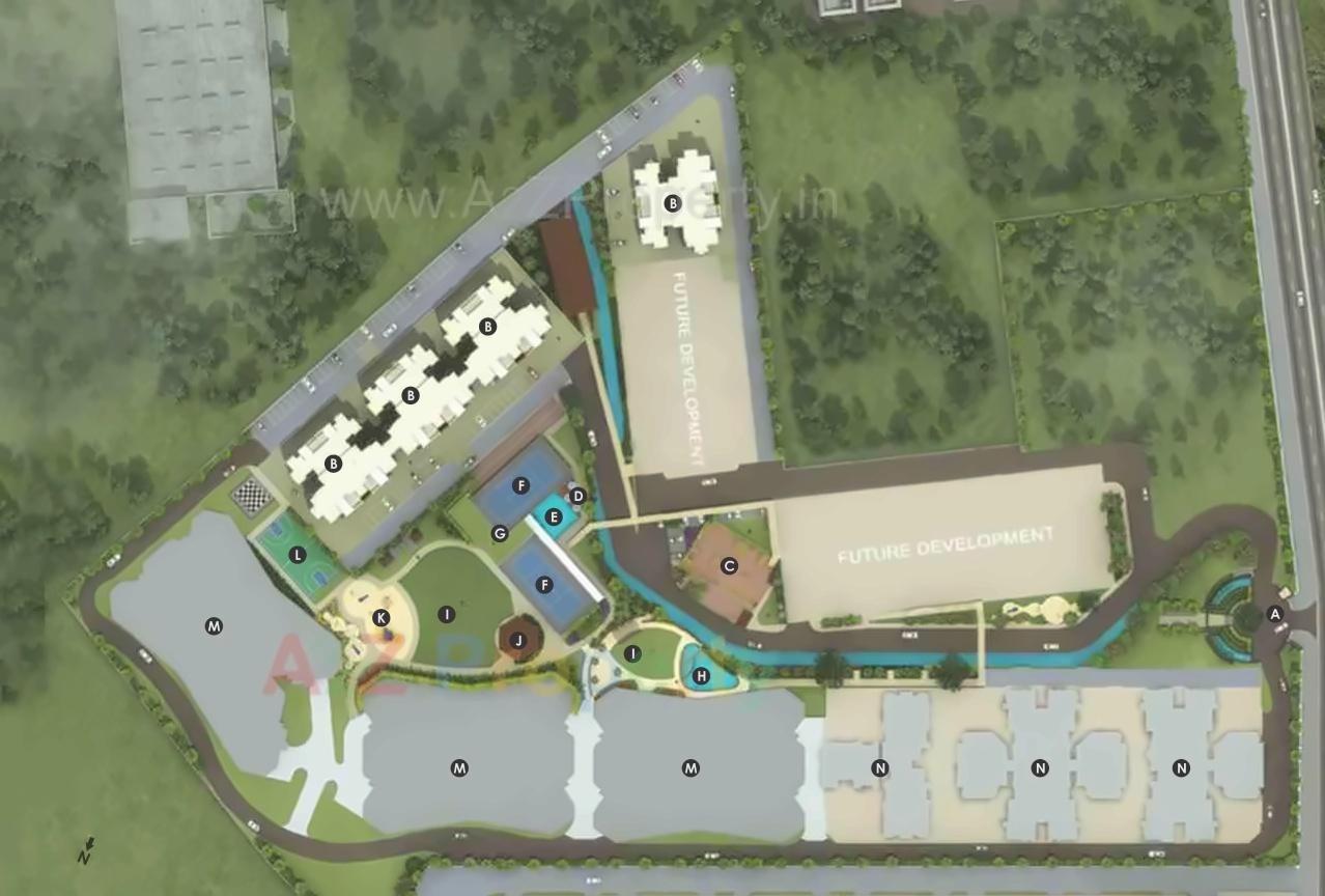 Layout of real estate project B1 Song Of Joy Geras Greenville located at Kharadi, Pune, Maharashtra