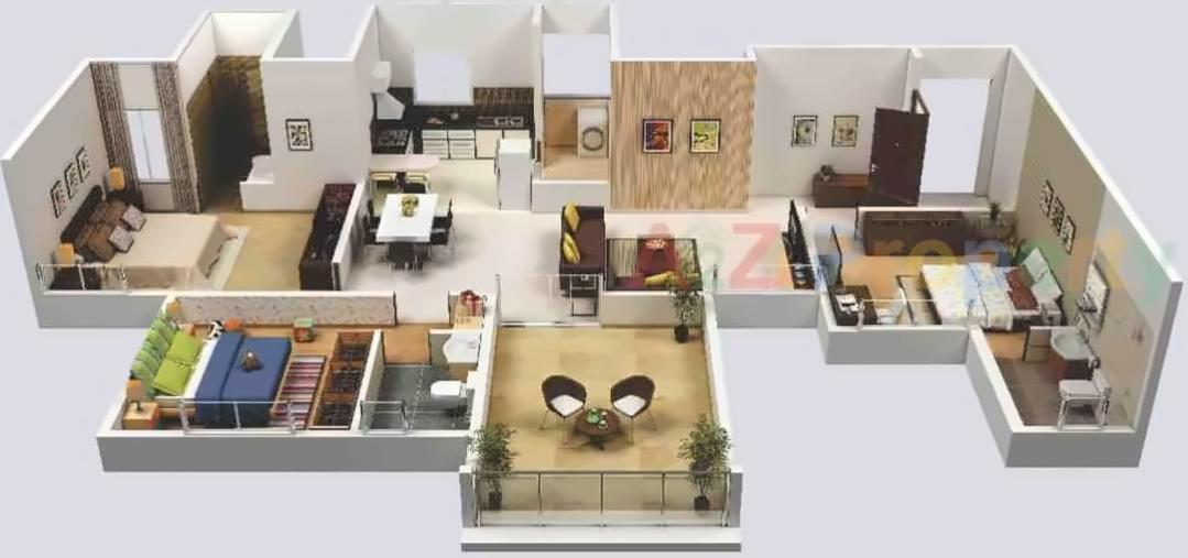 Layout of real estate project B1 Song Of Joy Geras Greenville located at Kharadi, Pune, Maharashtra