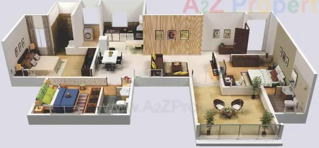 Layout of real estate project B1 Song Of Joy Geras Greenville located at Kharadi, Pune, Maharashtra