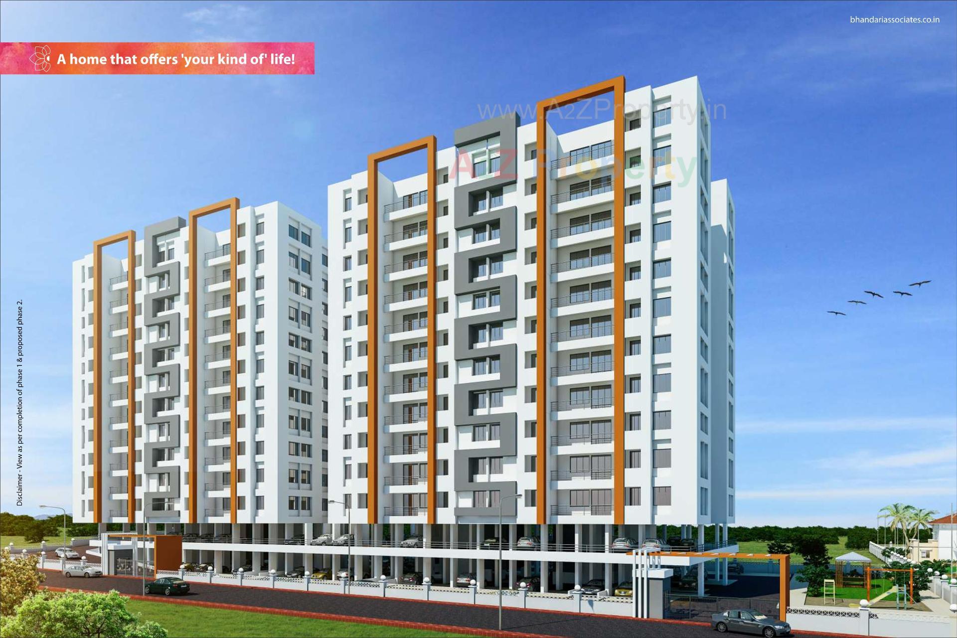 3D Elevation of real estate project Ba Iris located at Wagholi, Pune, Maharashtra