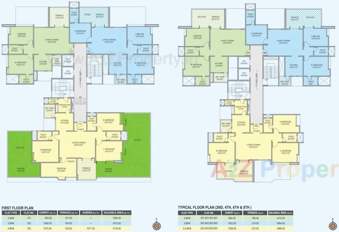 Layout of real estate project Balaji Infinity located at Baner, Pune, Maharashtra