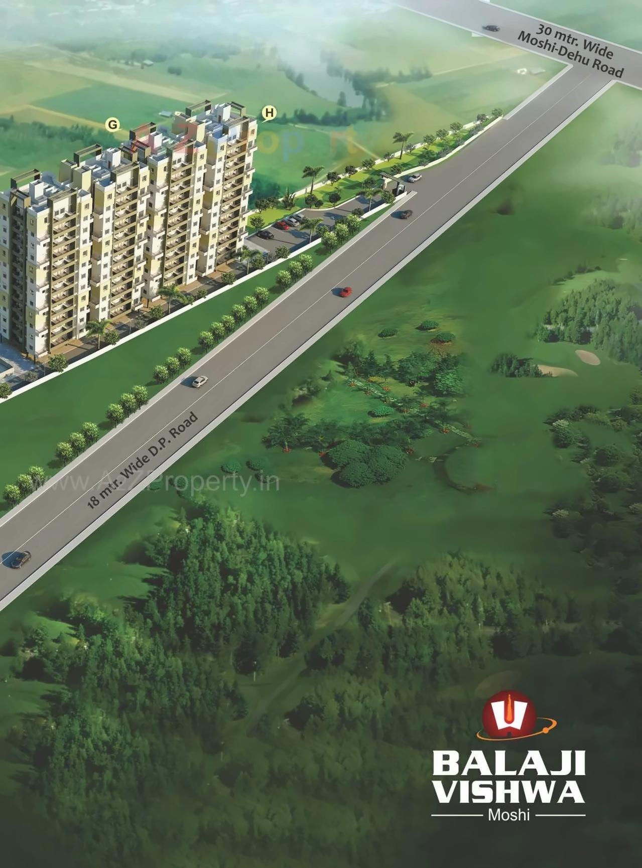 3D Elevation of real estate project Balaji Vishwa located at Pune-m-corp, Pune, Maharashtra
