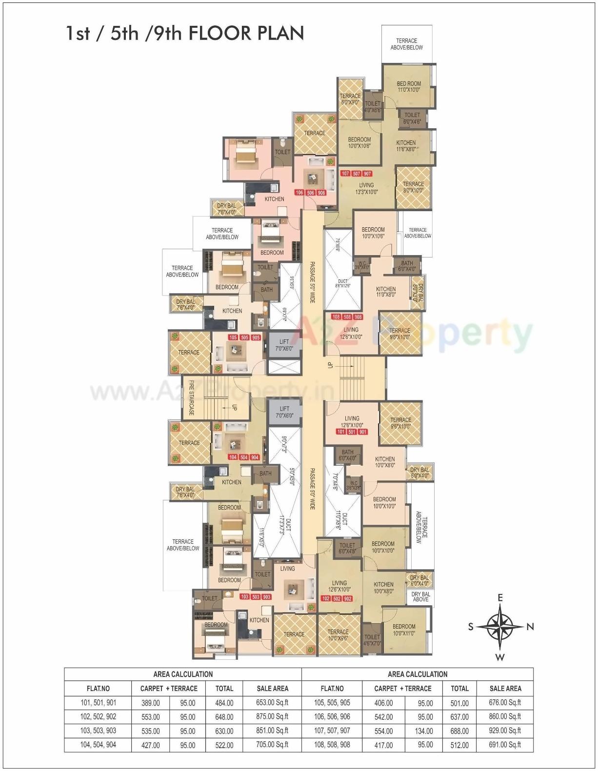 Layout of real estate project Balaji Vishwa located at Narhe, Pune, Maharashtra