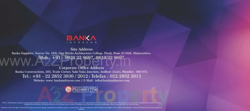  of real estate project Banka Sapphire located at Pisoli, Pune, Maharashtra