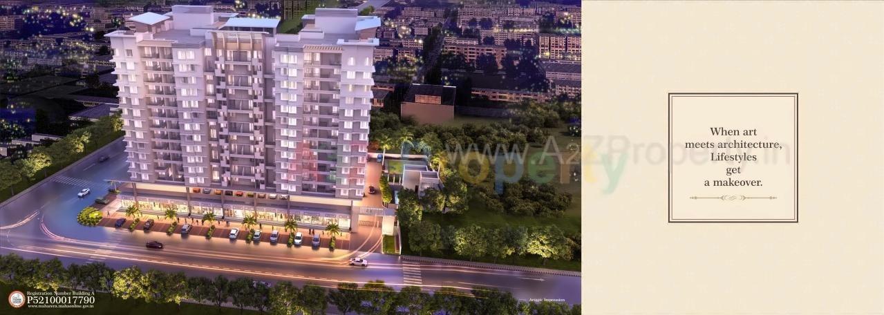 3D Elevation of real estate project Banka Sapphire located at Pisoli, Pune, Maharashtra