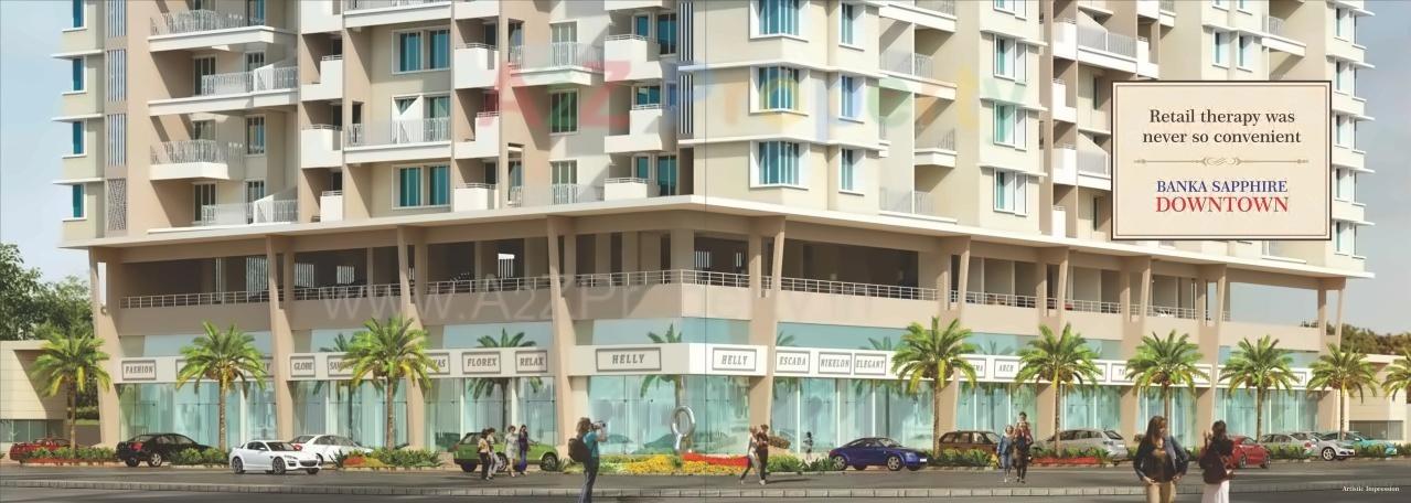 3D Elevation of real estate project Banka Sapphire located at Pisoli, Pune, Maharashtra