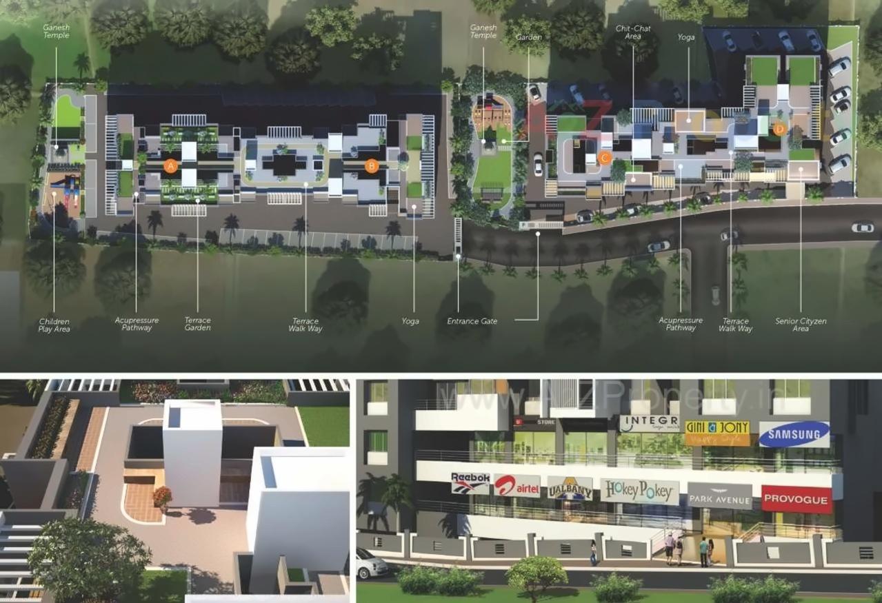 3D Elevation of real estate project Basil Park C located at Bhosari, Pune, Maharashtra