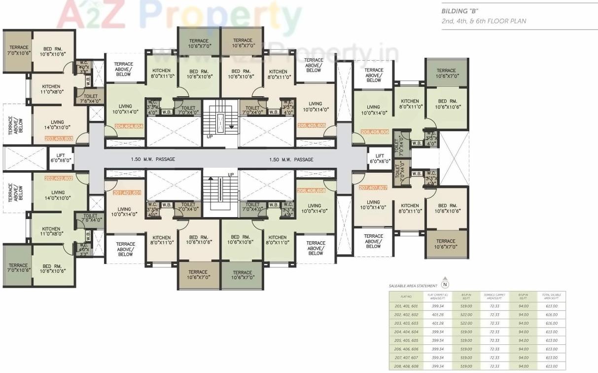 Layout of real estate project Basil Park C located at Bhosari, Pune, Maharashtra