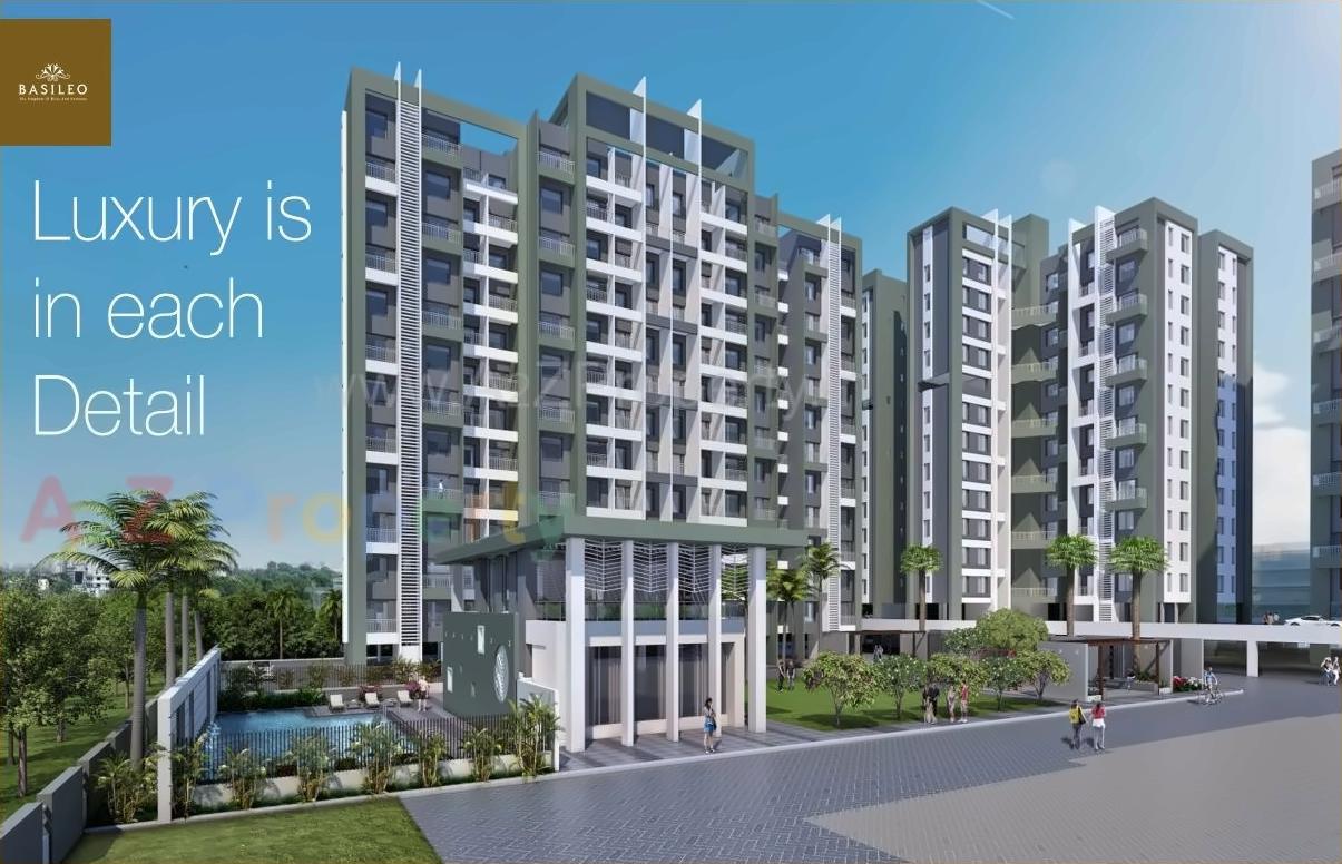 3D Elevation of real estate project Basileo located at Pimpale-gurav, Pune, Maharashtra