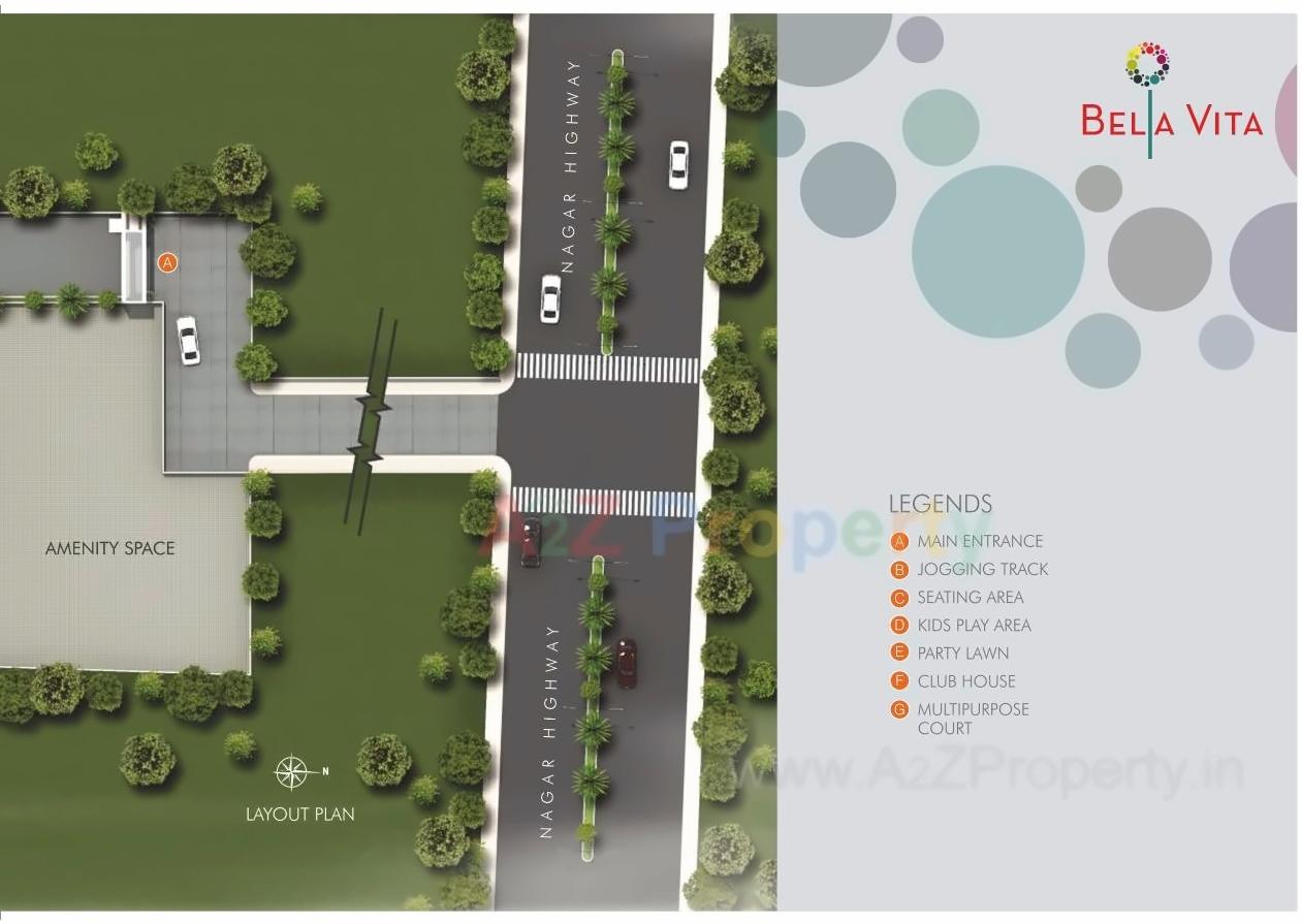 Layout of real estate project Bella Vita located at Wagholi, Pune, Maharashtra