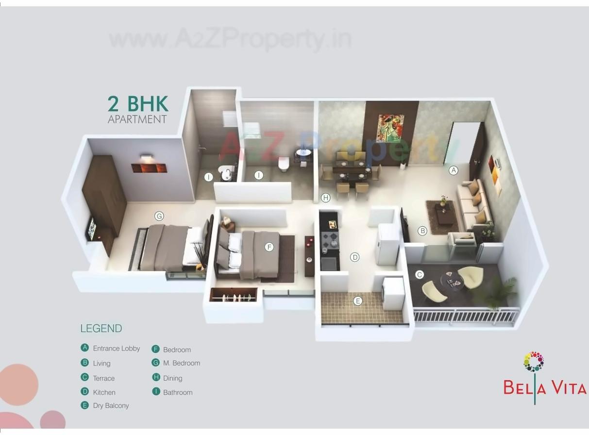 Layout of real estate project Bella Vita located at Wagholi, Pune, Maharashtra