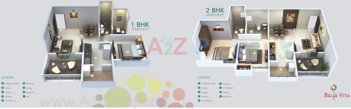 Layout of real estate project Bella Vita located at Wagholi, Pune, Maharashtra