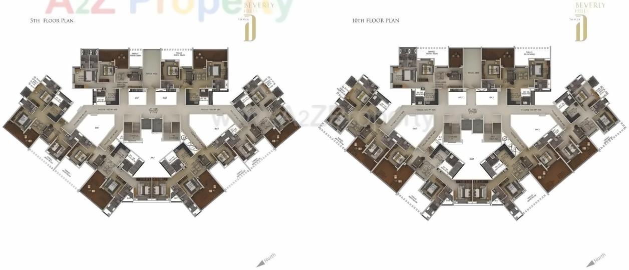 Layout of real estate project Beverly Hills located at Baner, Pune, Maharashtra