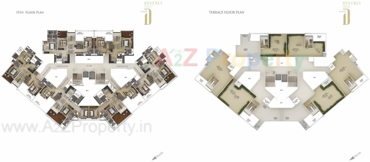 Layout of real estate project Beverly Hills located at Baner, Pune, Maharashtra