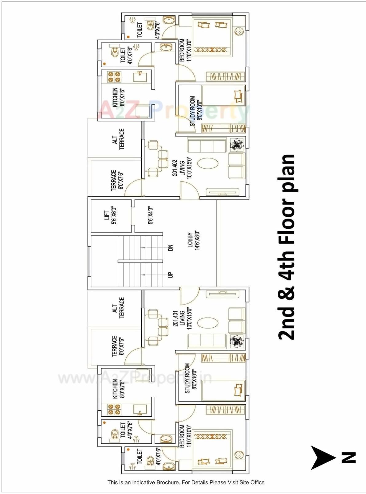Layout of real estate project Bhairavi located at Kothrud, Pune, Maharashtra