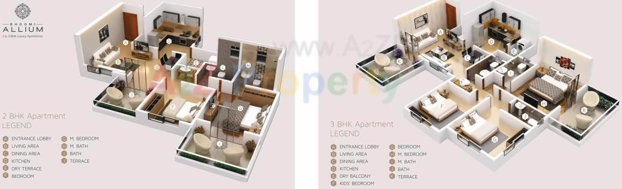 Layout of real estate project Bhoomi Allium located at Pimpri-chinchawad-m-corp, Pune, Maharashtra