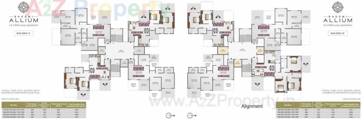 Layout of real estate project Bhoomi Allium located at Pimpri-chinchawad-m-corp, Pune, Maharashtra
