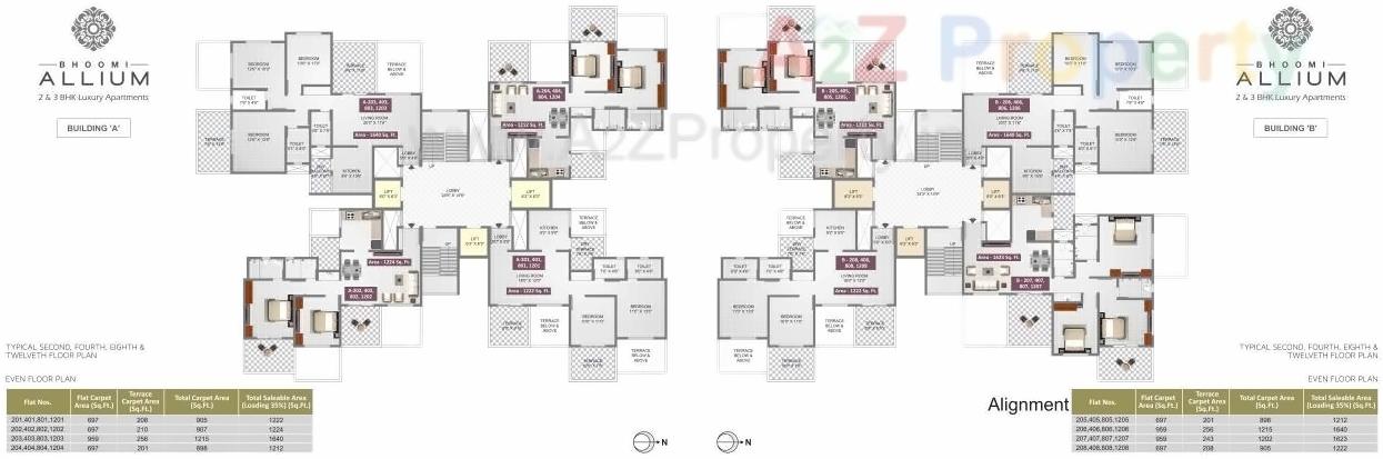 Layout of real estate project Bhoomi Allium located at Pimpri-chinchawad-m-corp, Pune, Maharashtra