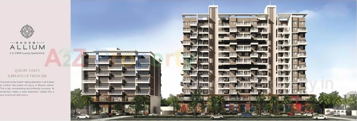 3D Elevation of real estate project Bhoomi Allium located at Pimpri-chinchawad-m-corp, Pune, Maharashtra
