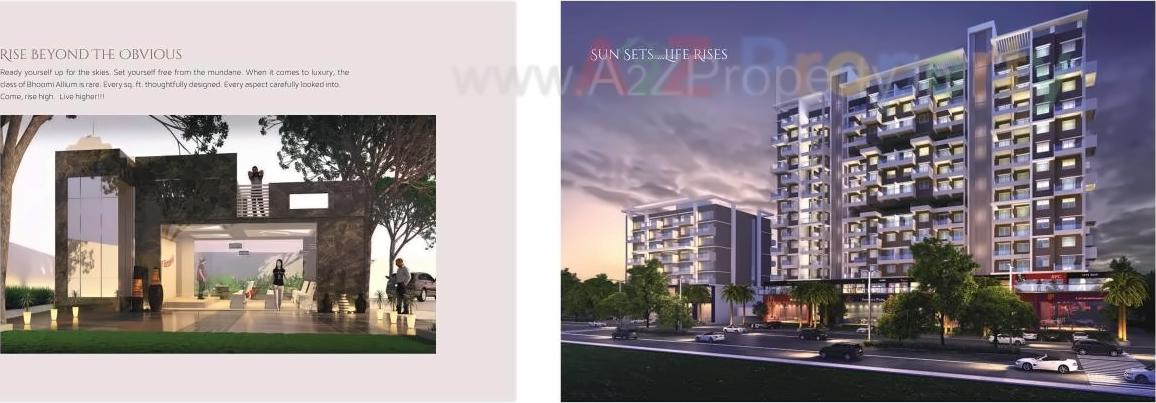 3D Elevation of real estate project Bhoomi Allium located at Pimpri-chinchawad-m-corp, Pune, Maharashtra