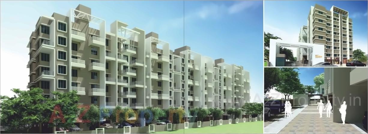 3D Elevation of real estate project Bhoomi Blessings located at Pimpri-chinchawad-m-corp, Pune, Maharashtra