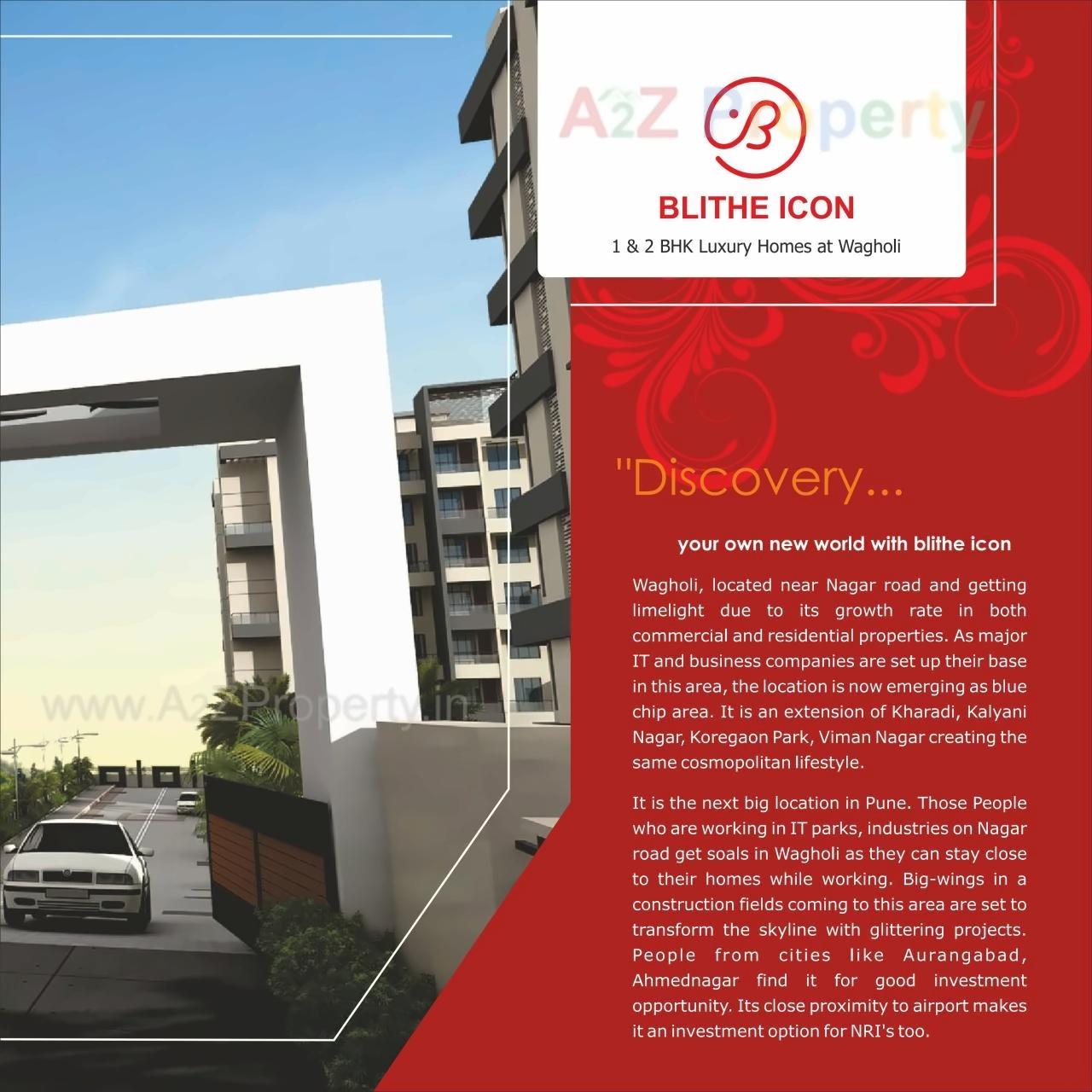 3D Elevation of real estate project Blithe Icon located at Wagholi, Pune, Maharashtra