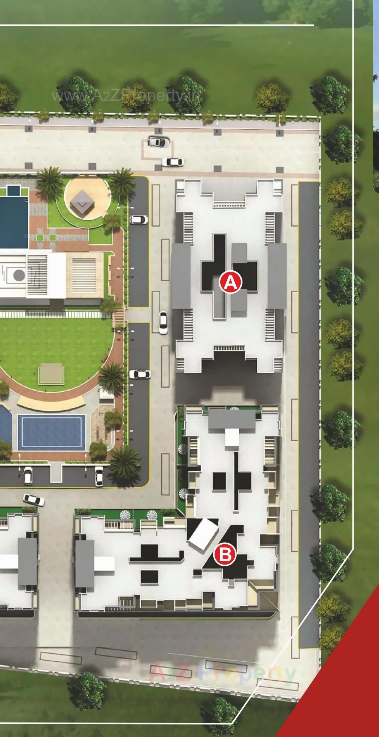 Layout of real estate project Blithe Icon located at Wagholi, Pune, Maharashtra