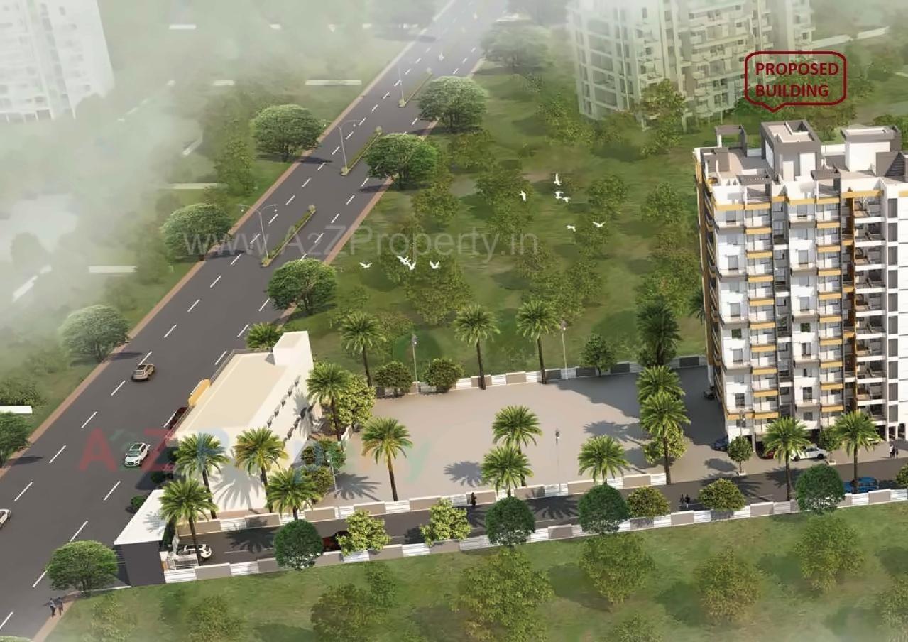 3D Elevation of real estate project Bloom Residency located at Charholi-kh, Pune, Maharashtra