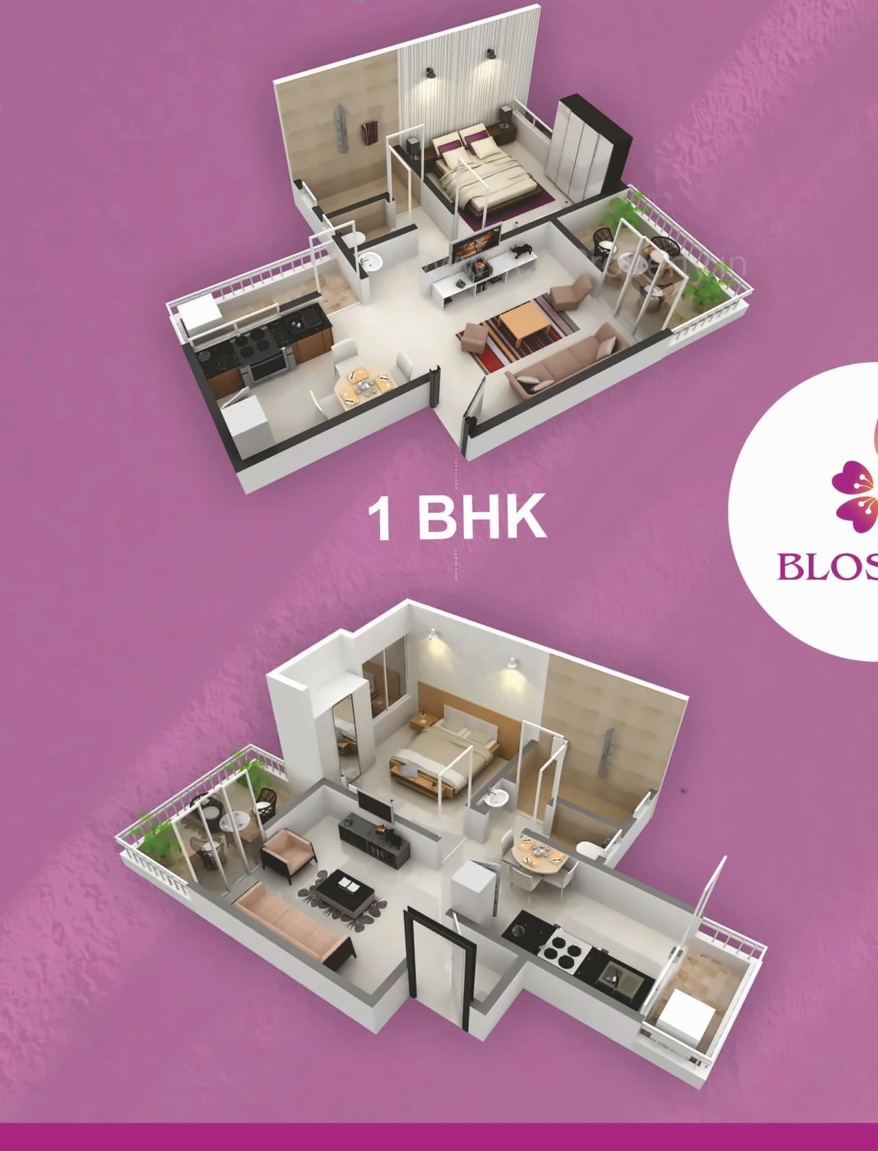 Layout of real estate project Blossom located at Wagholi, Pune, Maharashtra