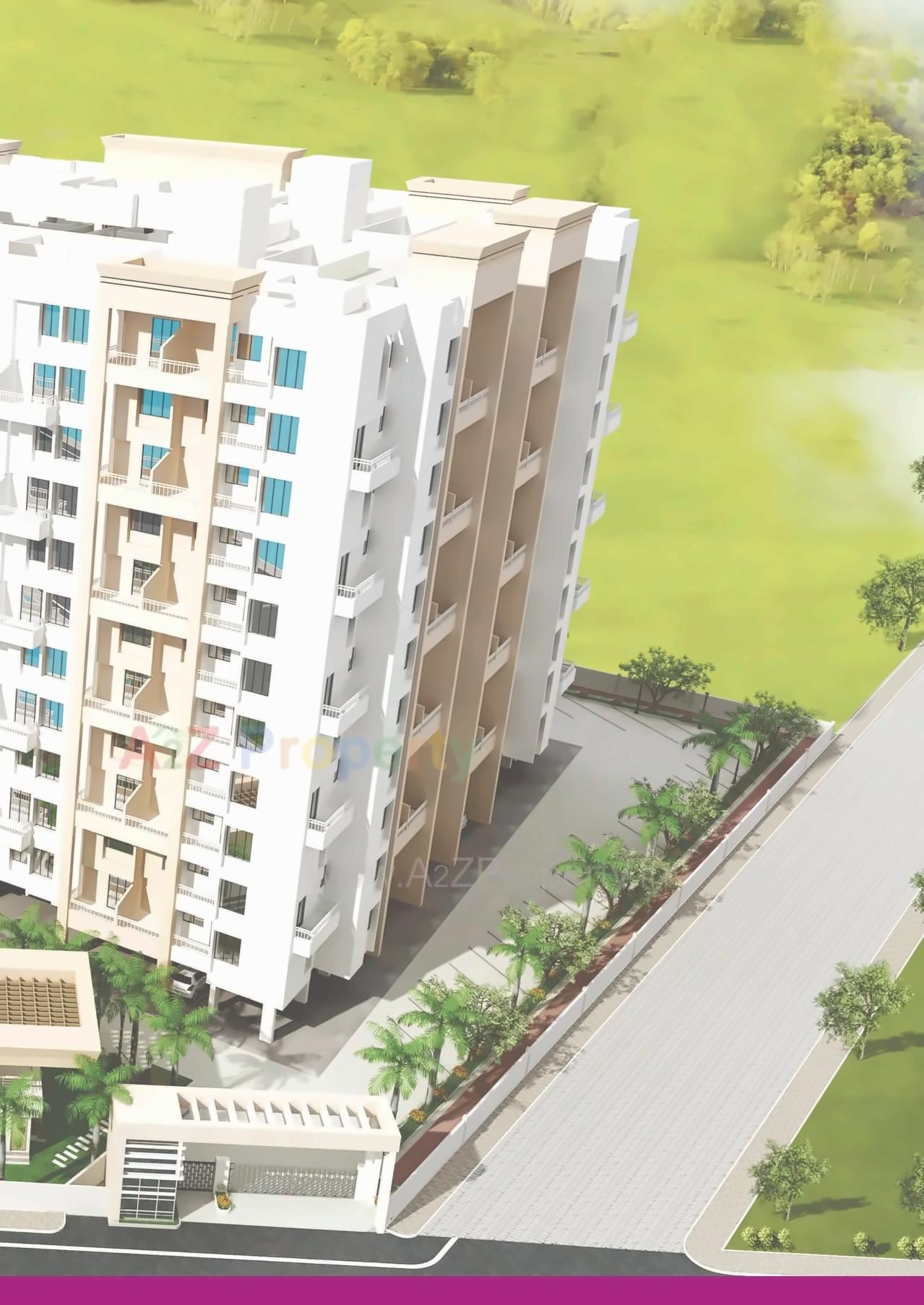 3D Elevation of real estate project Blossom located at Wagholi, Pune, Maharashtra