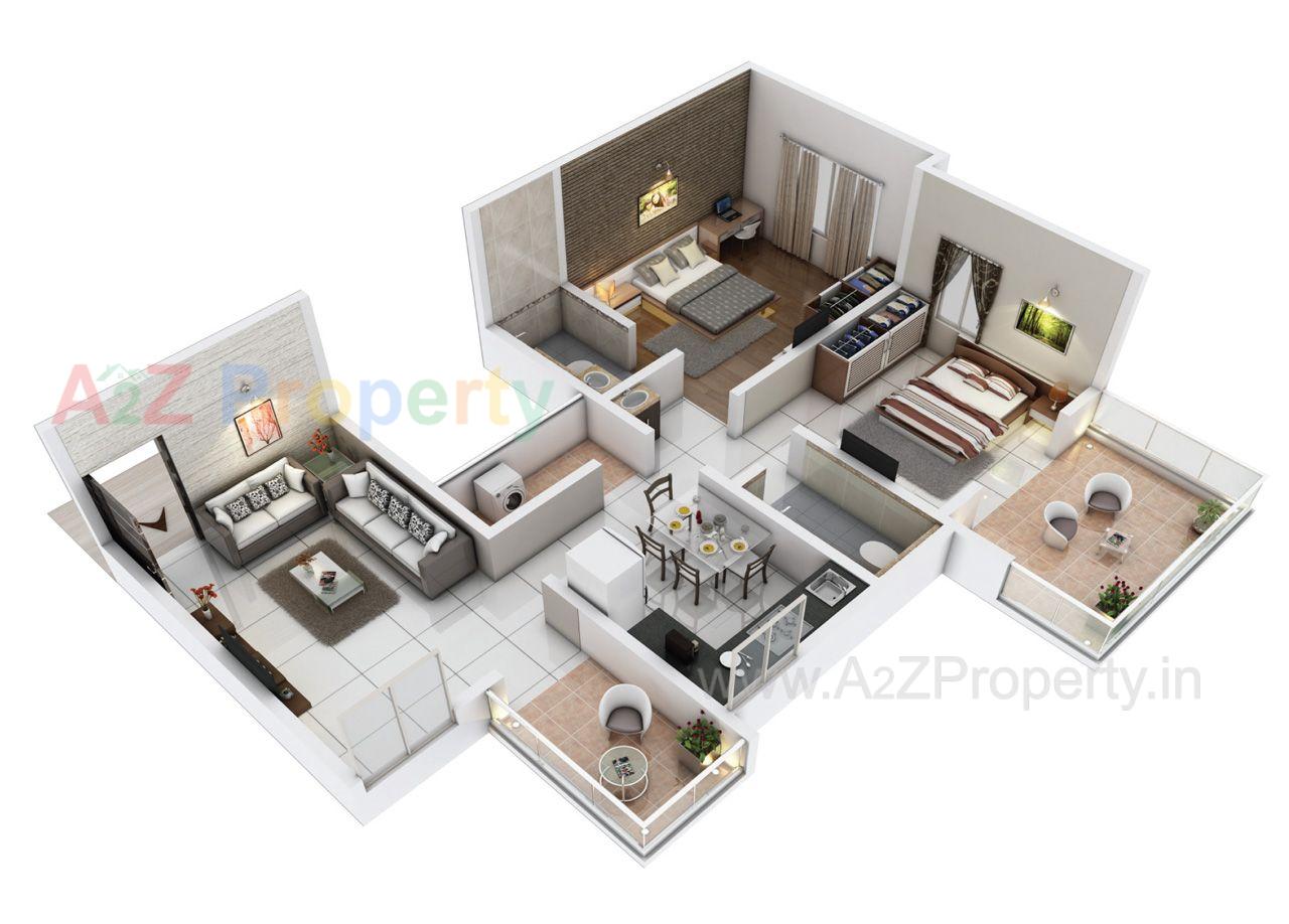 2 Bhk Cs 2 Big of real estate project Blue Breeze located at Thergaon, Pune, Maharashtra