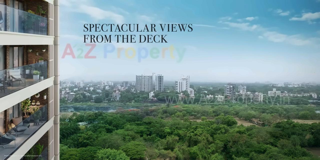 3D Elevation of real estate project Bluegrass Residences   Tower located at Pune-m-corp, Pune, Maharashtra