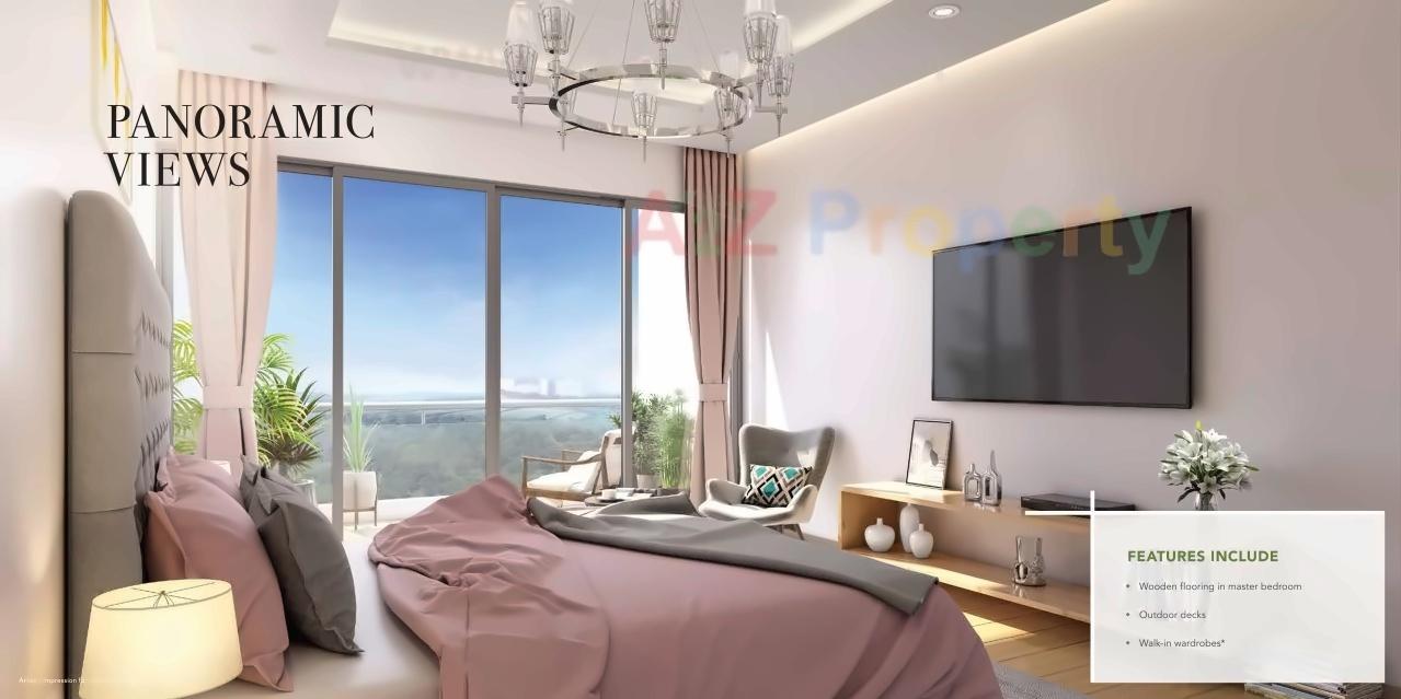 3D Elevation of real estate project Bluegrass Residences   Tower located at Pune-m-corp, Pune, Maharashtra