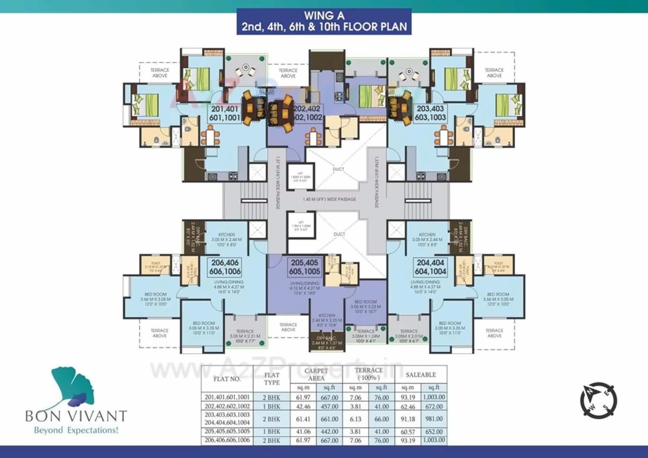 Layout of real estate project Bon Vivant located at Mundhawa, Pune, Maharashtra