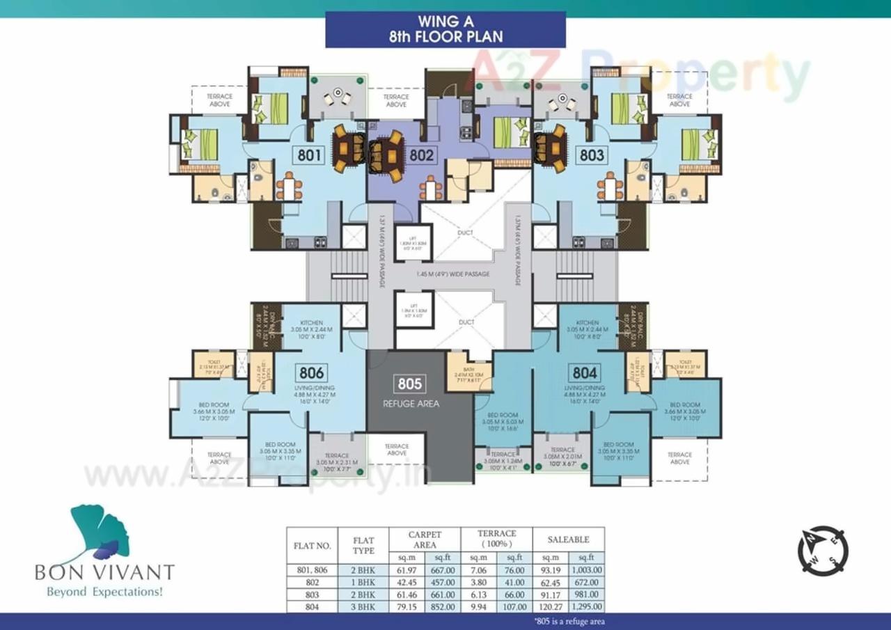 Layout of real estate project Bon Vivant located at Mundhawa, Pune, Maharashtra