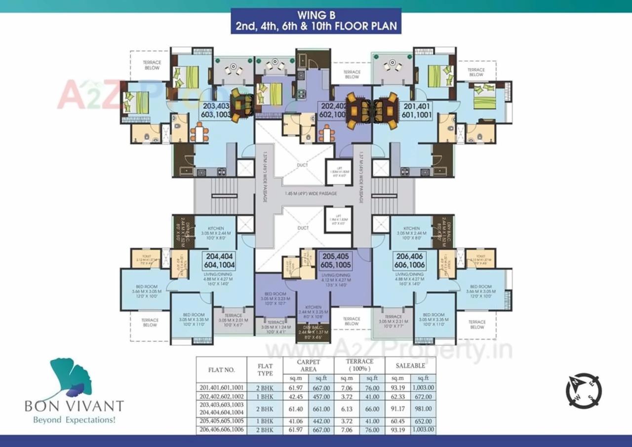 Layout of real estate project Bon Vivant located at Mundhawa, Pune, Maharashtra