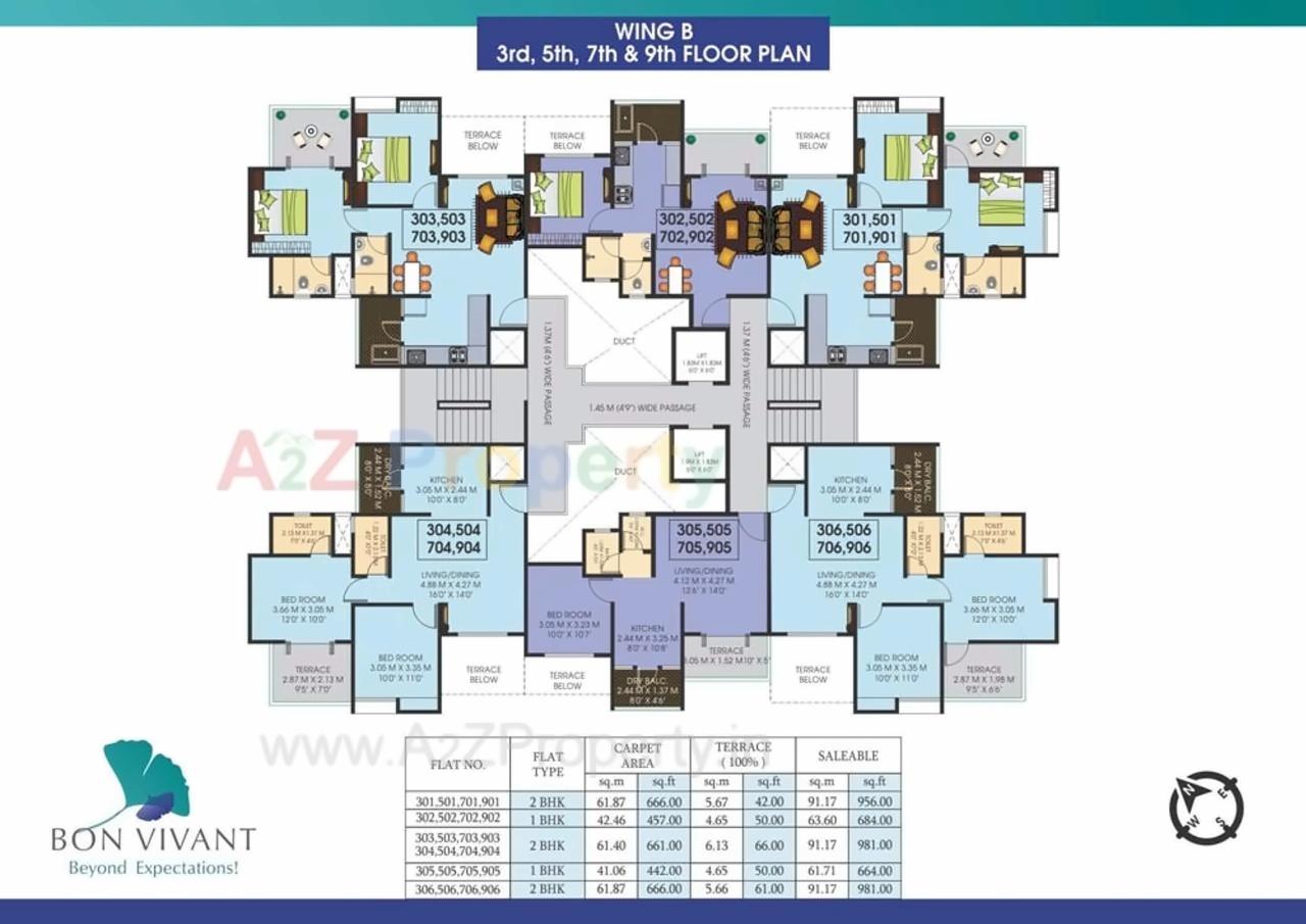 Layout of real estate project Bon Vivant located at Mundhawa, Pune, Maharashtra