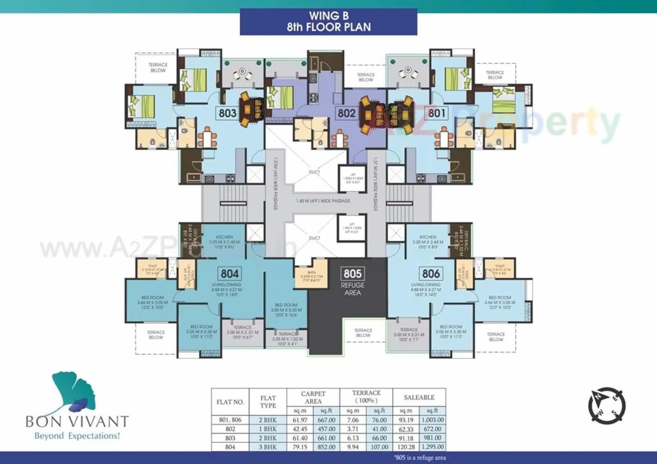 Layout of real estate project Bon Vivant located at Mundhawa, Pune, Maharashtra