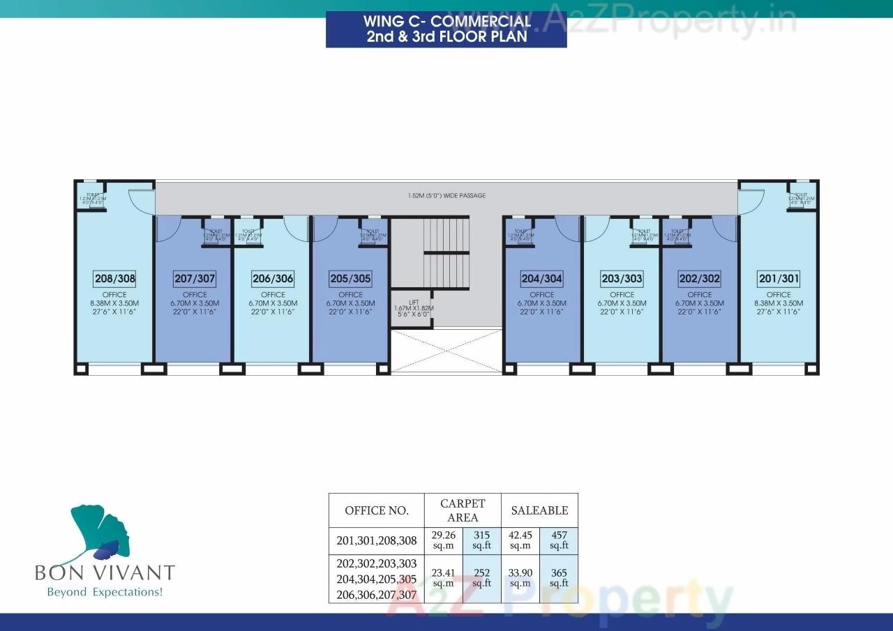 Layout of real estate project Bon Vivant located at Mundhawa, Pune, Maharashtra