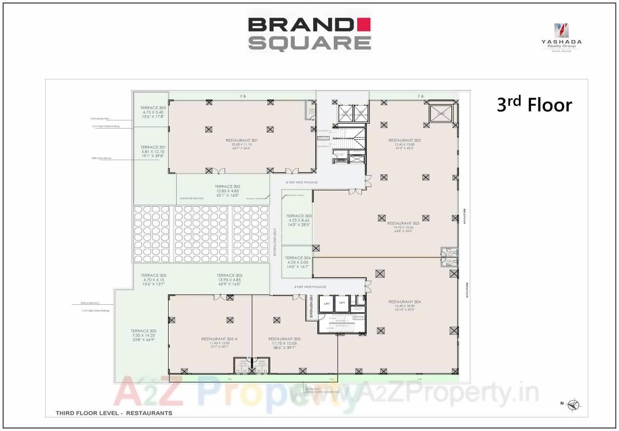 Layout of real estate project Brand Square located at Pimpale-saudagar, Pune, Maharashtra