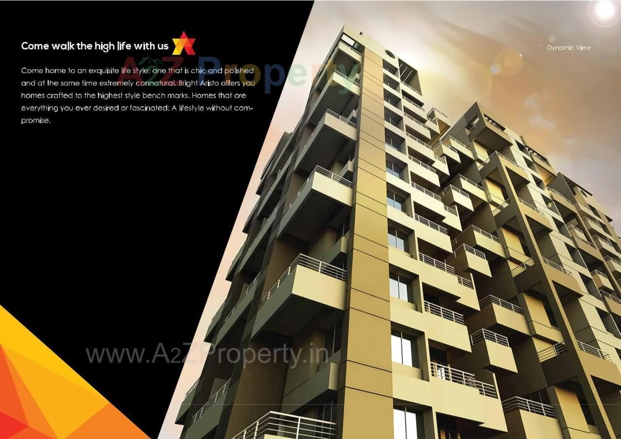 3D Elevation of real estate project Bright Aristo located at Kesnand, Pune, Maharashtra