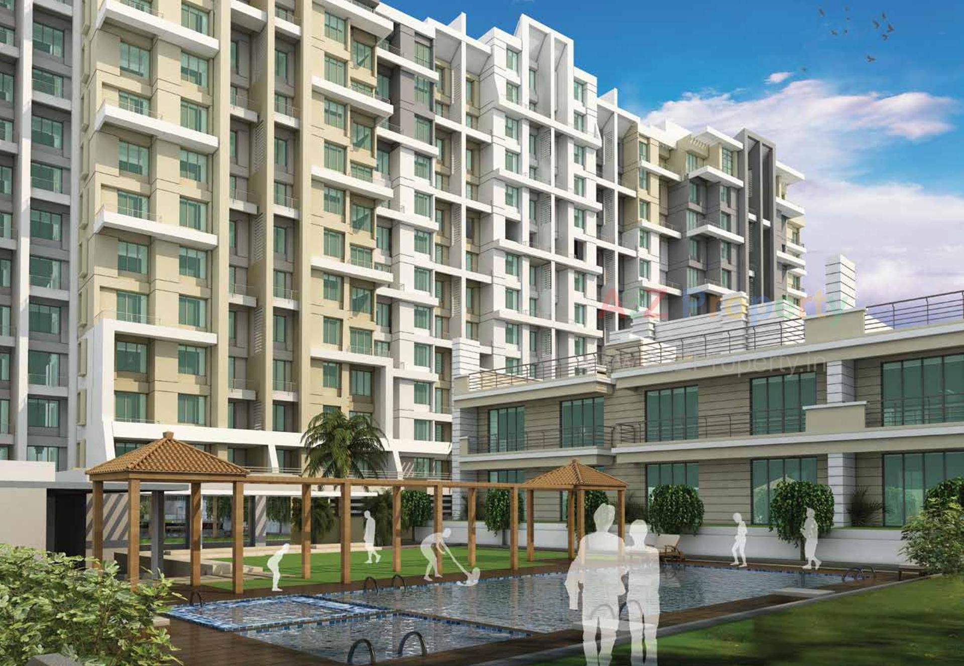 3D Elevation of real estate project Brookefield Willows located at Pisoli, Pune, Maharashtra