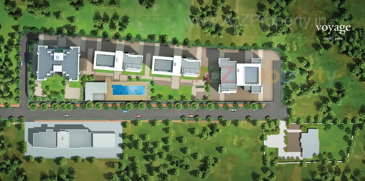 Layout of real estate project D Voyage located at Pimpri-chinchawad-m-corp, Pune, Maharashtra