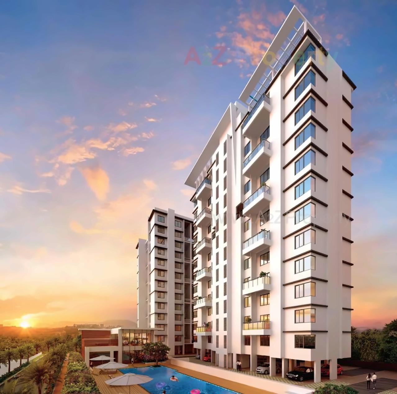 3D Elevation of real estate project D Voyage located at Pimpri-chinchawad-m-corp, Pune, Maharashtra